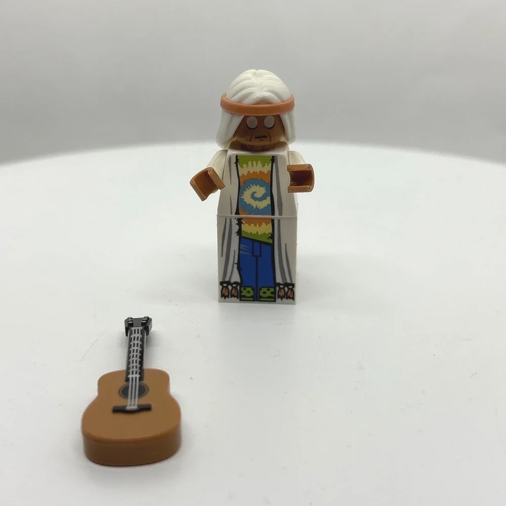 LEGO Movie Minifigure Vitruvius Hippie Singer 70809 70810 TieDye Musician Guitar